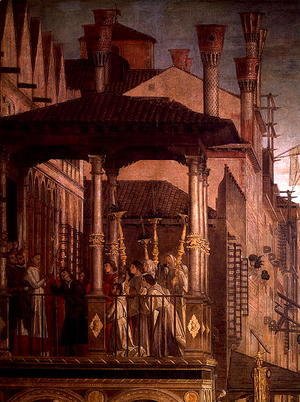 Vittore Carpaccio - The Miracle of the Relic of the True Cross on the Rialto Bridge (detail)