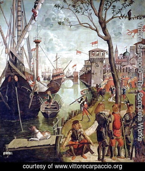 Vittore Carpaccio - Arrival of St.Ursula during the Siege of Cologne, from the St. Ursula Cycle, 1498