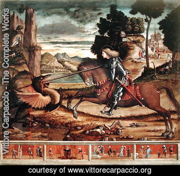 Vittore Carpaccio - St. George Killing the Dragon, 1516
