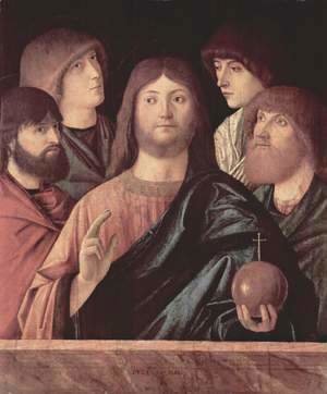 Vittore Carpaccio - Crist and four apostel