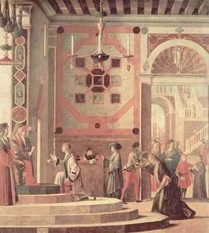 Vittore Carpaccio - Series of paintings to the legend of St. Ursula, The farewell scene of the Messengers