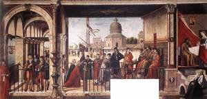 Vittore Carpaccio - Arrival of the English Ambassadors 1495-1500