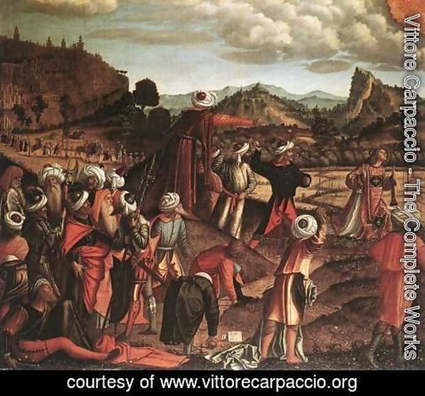 Vittore Carpaccio - The Stoning of St Stephen 1520