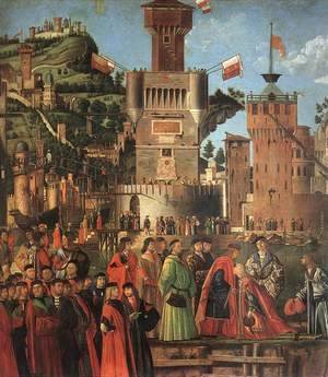 Vittore Carpaccio - Departure of the Pilgrims (detail 1) 1495