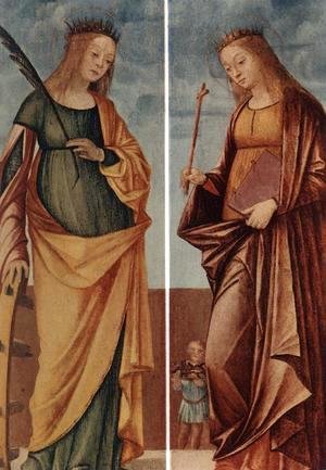 St Catherine of Alexandria and St Veneranda c. 1500