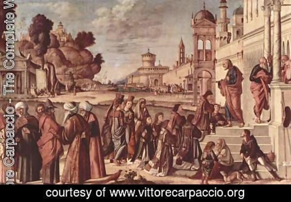 Vittore Carpaccio - St Stephen is Consecrated Deacon 1511
