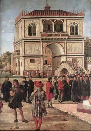 Vittore Carpaccio - The Ambassadors Return to the English Court (detail) 1495-1500