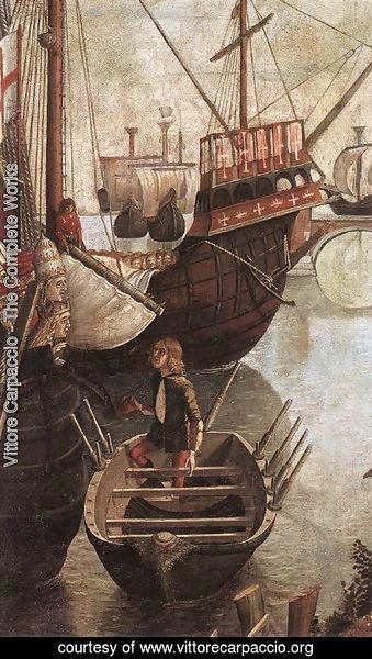 Vittore Carpaccio - The Arrival of the Pilgrims in Cologne (detail) 1490