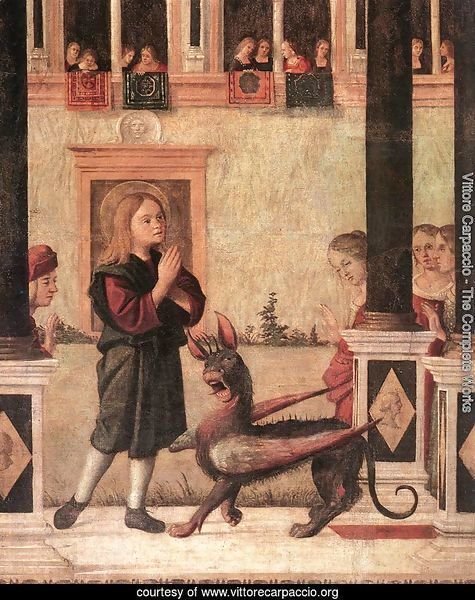 The Daughter of of Emperor Gordian is Exorcised by St Triphun (detail) 1507