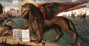 Vittore Carpaccio - The Lion of St Mark (detail 1) 1516