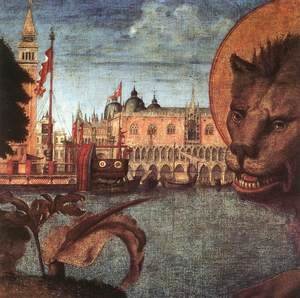 Vittore Carpaccio - The Lion of St Mark (detail 2) 1516