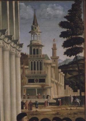 Vittore Carpaccio - Debate of St. Stephen (detail of background)