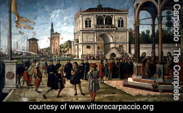 Vittore Carpaccio - The Story of St. Ursula, the Repatriation of the English Ambassadors, 1490-96