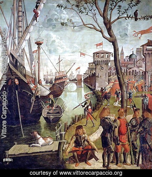 Arrival of St.Ursula during the Siege of Cologne, from the St. Ursula Cycle, 1498
