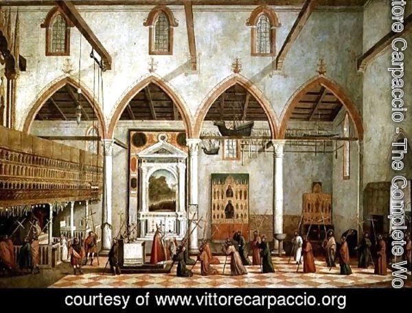 Vittore Carpaccio - Apparition of the Crucified of Mount Ararat in the Church of Sant' Antonio di Castello, c.1512