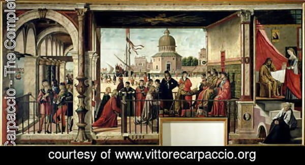 Vittore Carpaccio - The Arrival of the English Ambassadors, from the St. Ursula Cycle, 1498