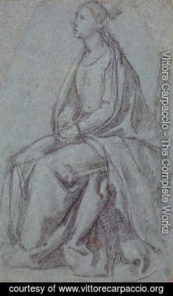 Vittore Carpaccio - Seated Woman, c.1514