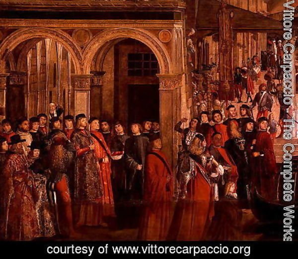 Vittore Carpaccio - The Miracle of the Relic of the True Cross on the Rialto Bridge, 1494