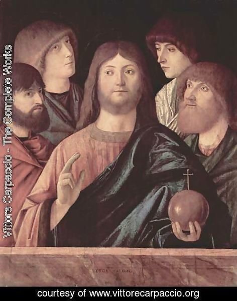 Vittore Carpaccio - Crist and four apostel