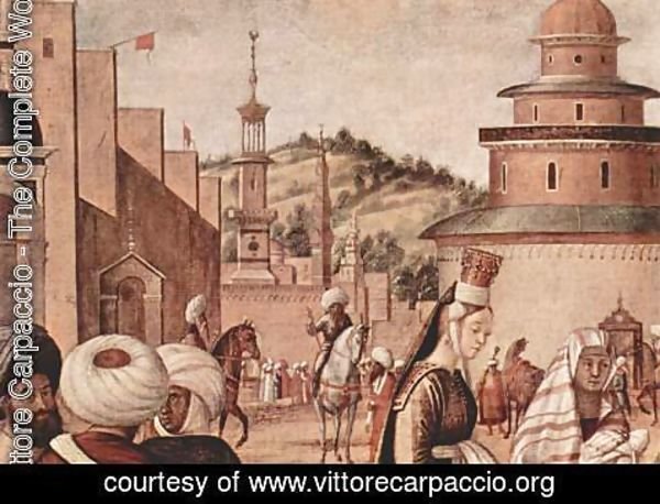 Vittore Carpaccio - Baptism of infidels by St. George, detail 3