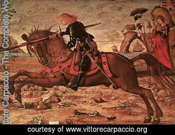 Vittore Carpaccio - St George and the Dragon (detail 1)