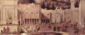 St. Stephen's sermon at the gates of Jerusalem, detail