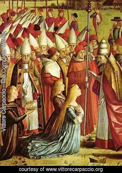 Vittore Carpaccio - The Pilgrims Meet the Pope (detail 1)