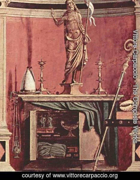 Vittore Carpaccio - Vision of St Augustin (detail 9)
