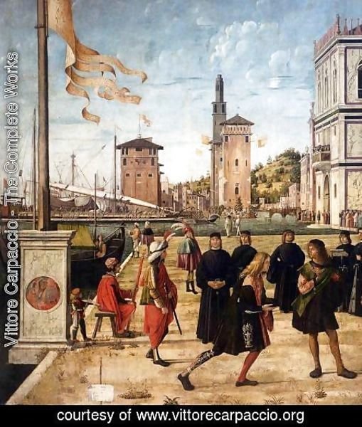 Vittore Carpaccio - The Ambassadors Return to the English Court (detail)