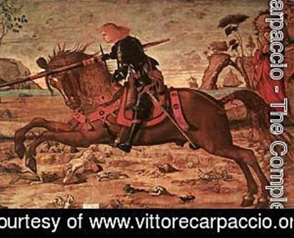Vittore Carpaccio - Carpaccio St George and the Dragon detail1