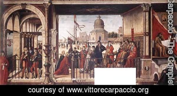 Vittore Carpaccio - Arrival of the English Ambassadors 1495-1500