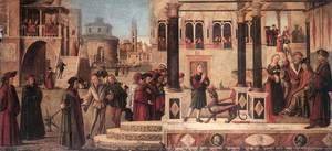 Vittore Carpaccio - The Daughter of of Emperor Gordian is Exorcised by St Triphun 1507