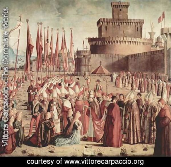 Vittore Carpaccio - The Pilgrims Meet the Pope c. 1492