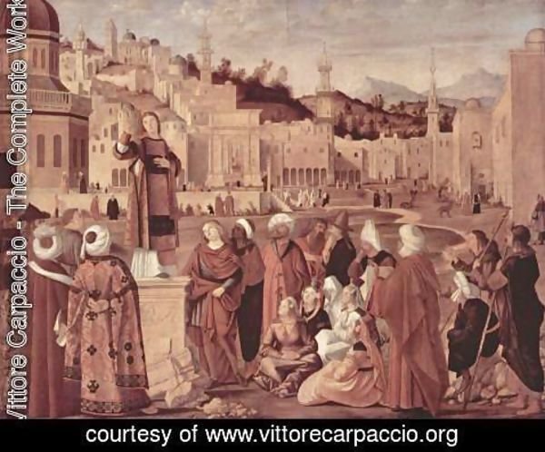 Vittore Carpaccio - The Sermon of St Stephen 1514
