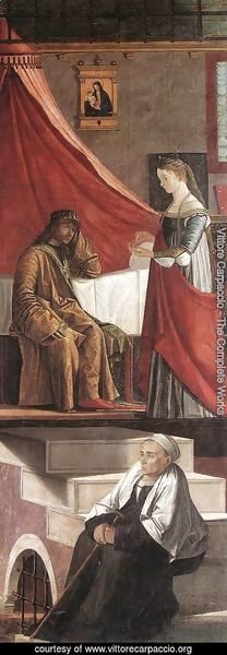 Vittore Carpaccio - Arrival of the English Ambassadors (detail 3) 1495-1500