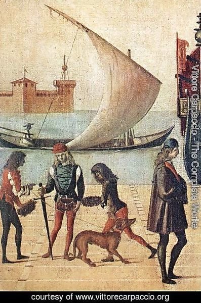 Vittore Carpaccio - Arrival of the English Ambassadors (detail 4) 1495-1500
