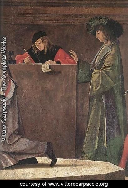 Vittore Carpaccio - The Ambassadors Depart (detail) 1495-1500