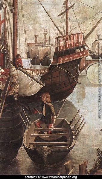 The Arrival of the Pilgrims in Cologne (detail) 1490
