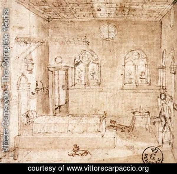 Vittore Carpaccio - The Dream of St Ursula c. 1495
