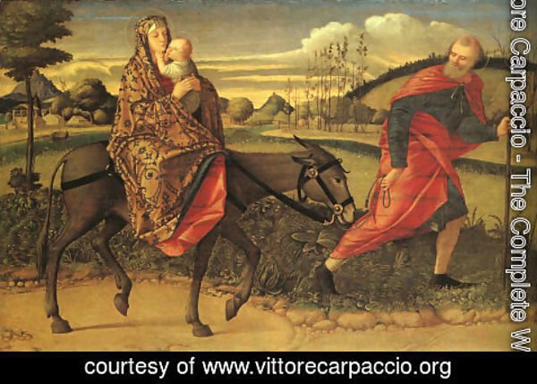 Vittore Carpaccio - The Flight into Egypt 1500