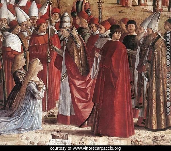 The Pilgrims Meet the Pope (detail) c. 1492